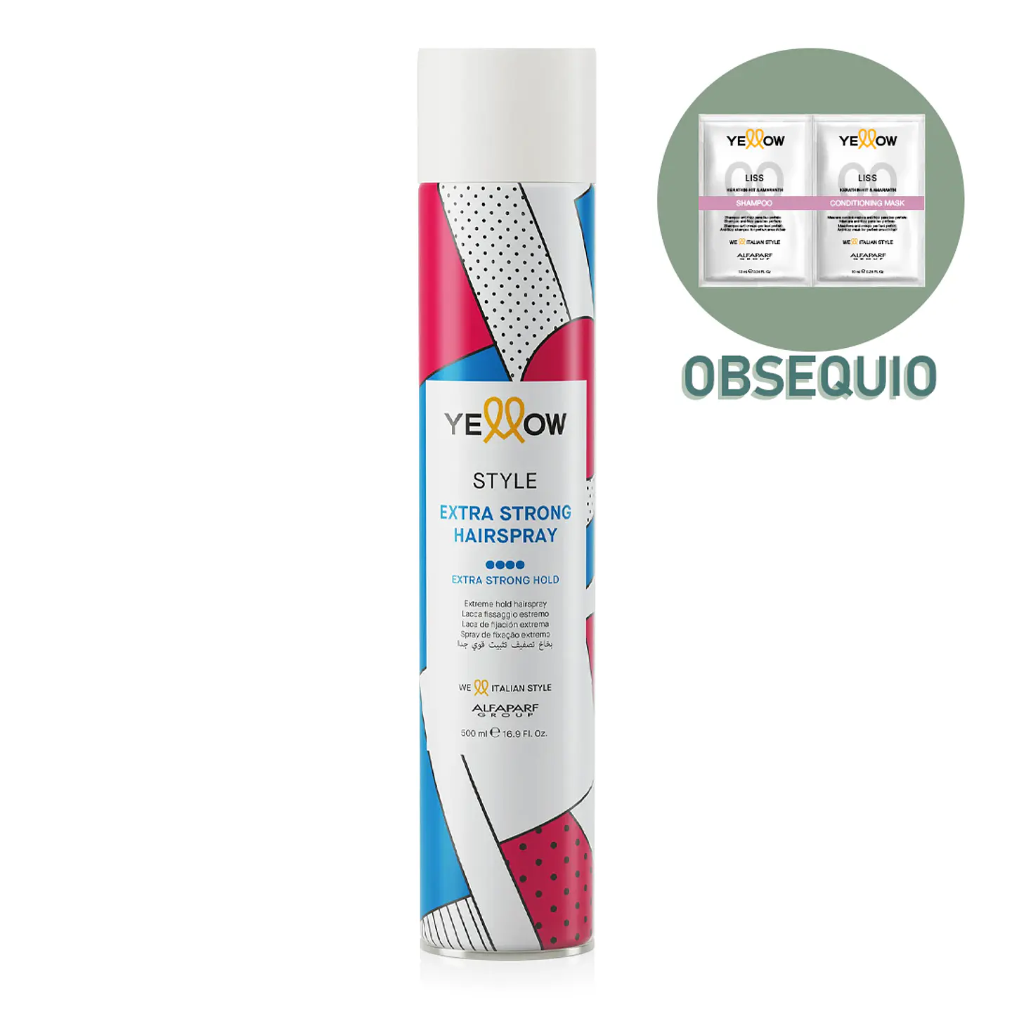 Laca de Fijación Fuerte Yellow 500ml 1