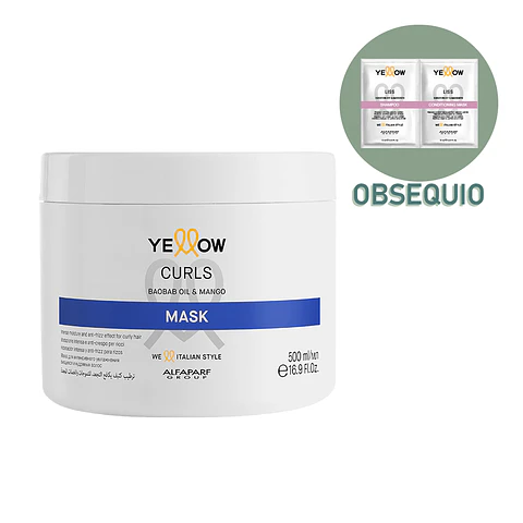 Mascarilla Rizos Anti-Frizz YELLOW Curls 500ml
