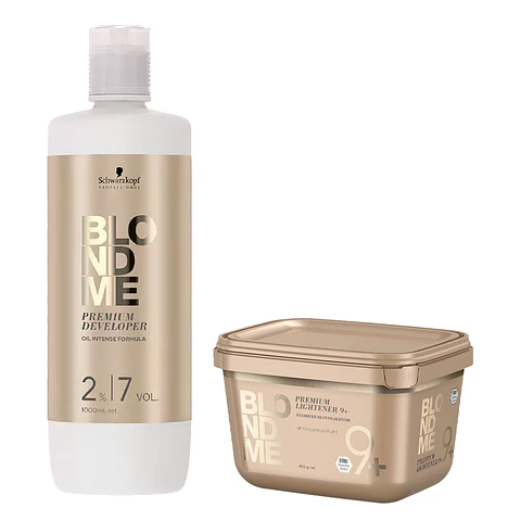 Combo Decolorante + Activador Premium 9+ BLONDME