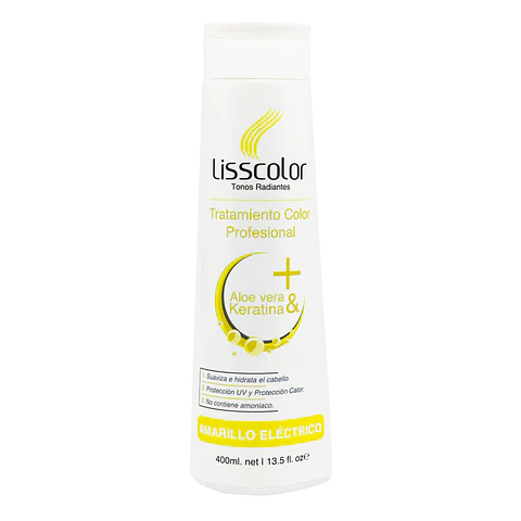 Tratamiento Color Profesional Lisscolor Amarillo Eléctrico 400ml