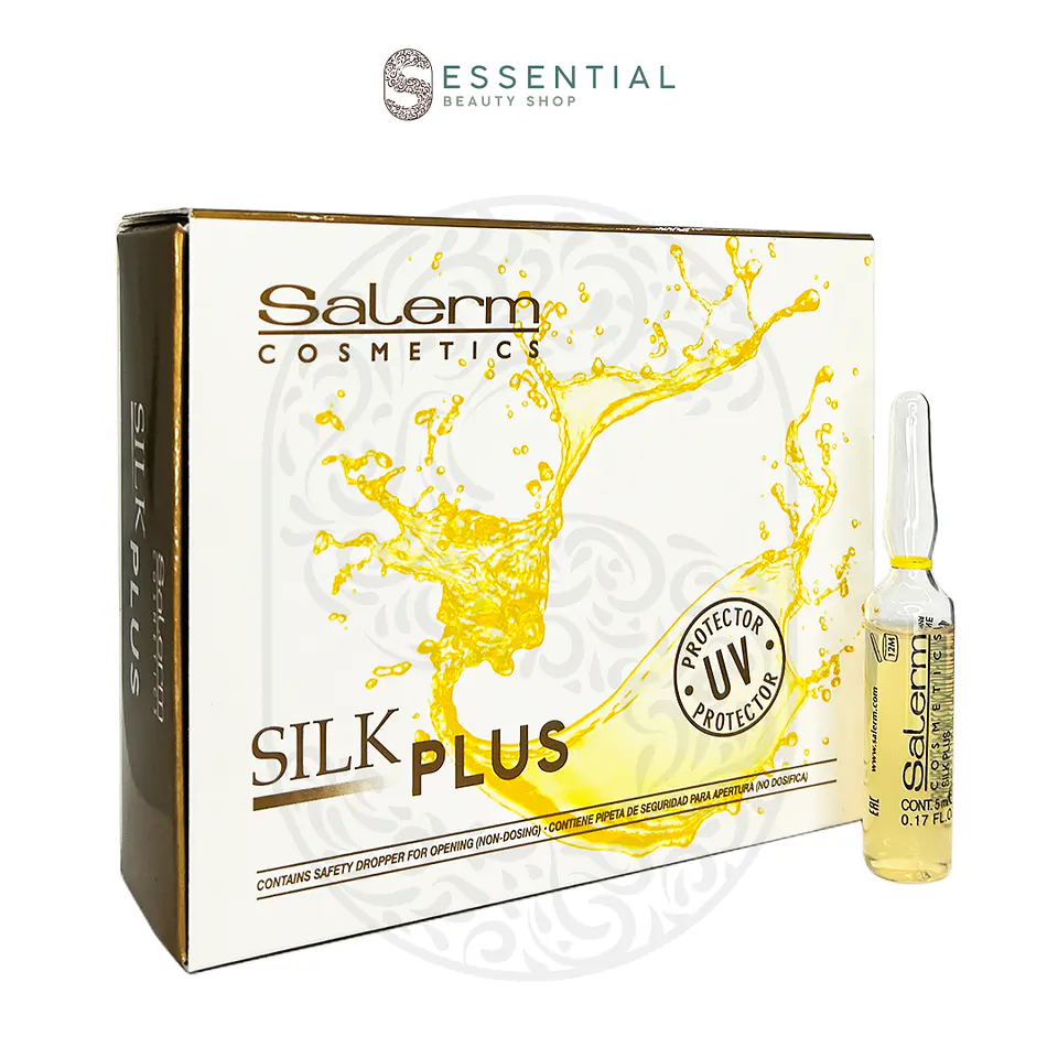 Caja de 12 Ampolletas Potenciadoras Silk Plus SALERM Hairlab 5ml 1
