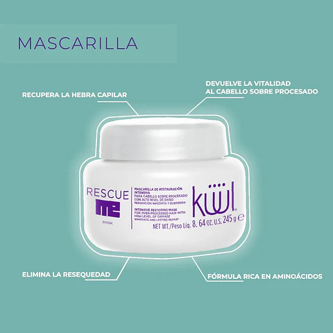 Mascarilla de Restauración Intensiva KÜÜL Rescue Me 245g