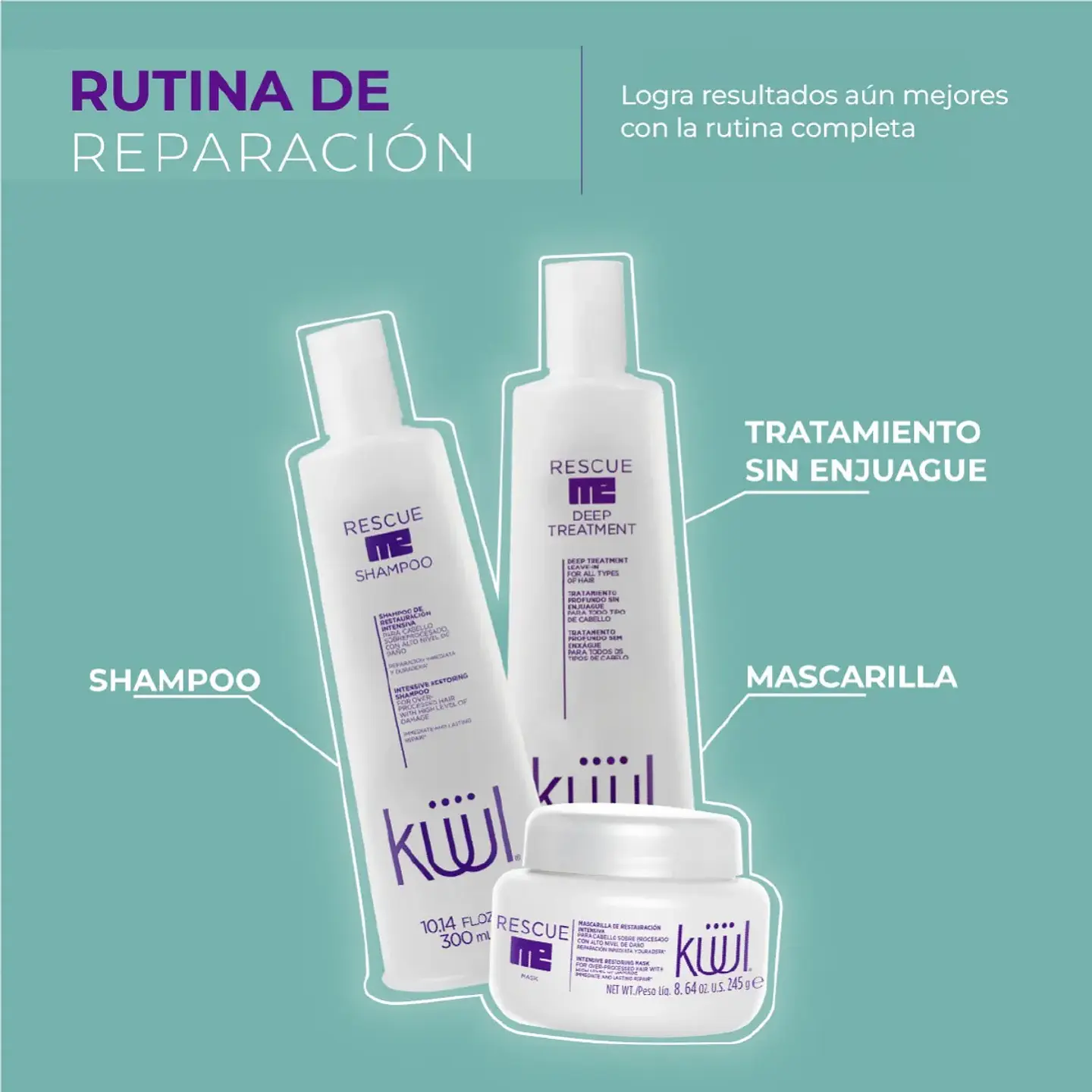 Mascarilla de Restauración Intensiva KÜÜL Rescue Me 245g 5