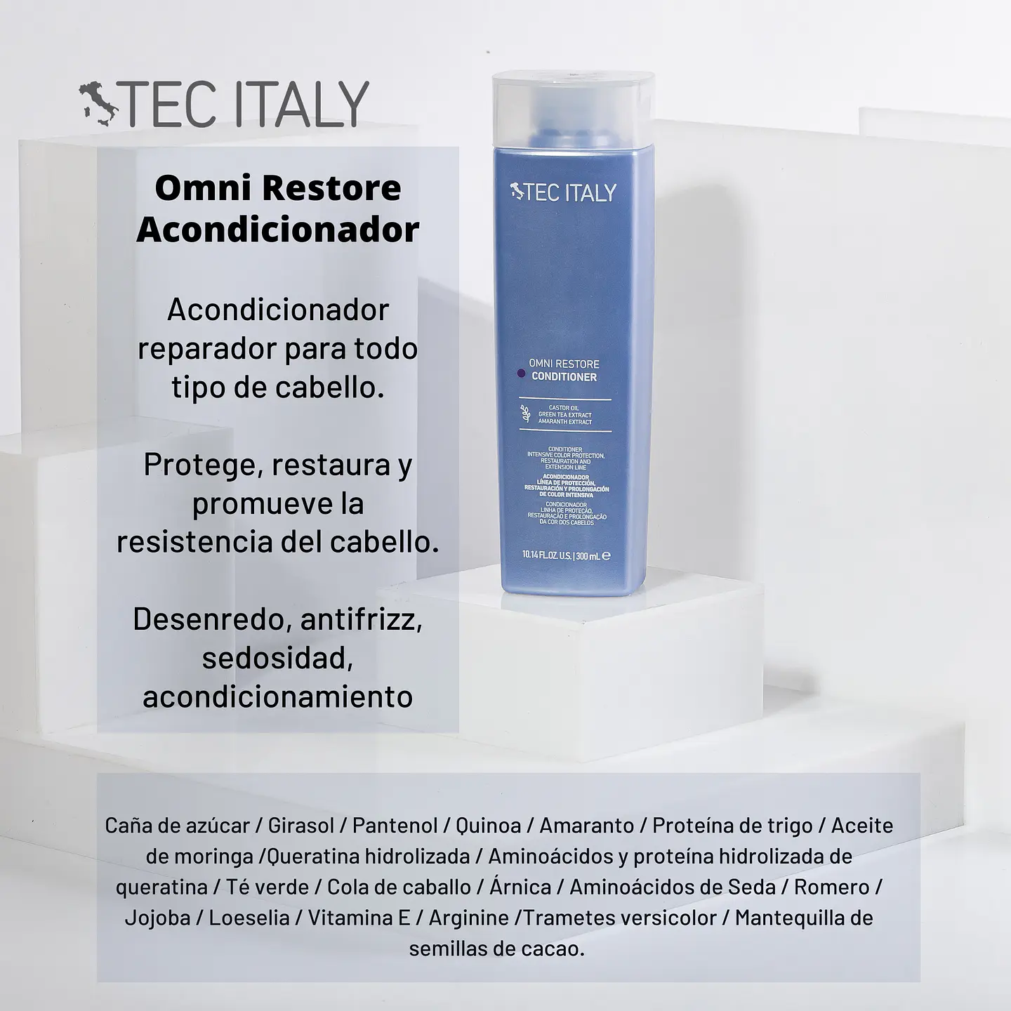 Acondicionador Restaurador TEC ITALY Omni Restore 300ml 3