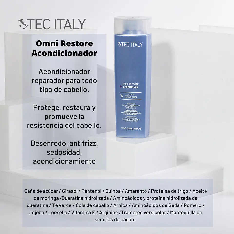 Acondicionador Restaurador TEC ITALY Omni Restore 300ml 3
