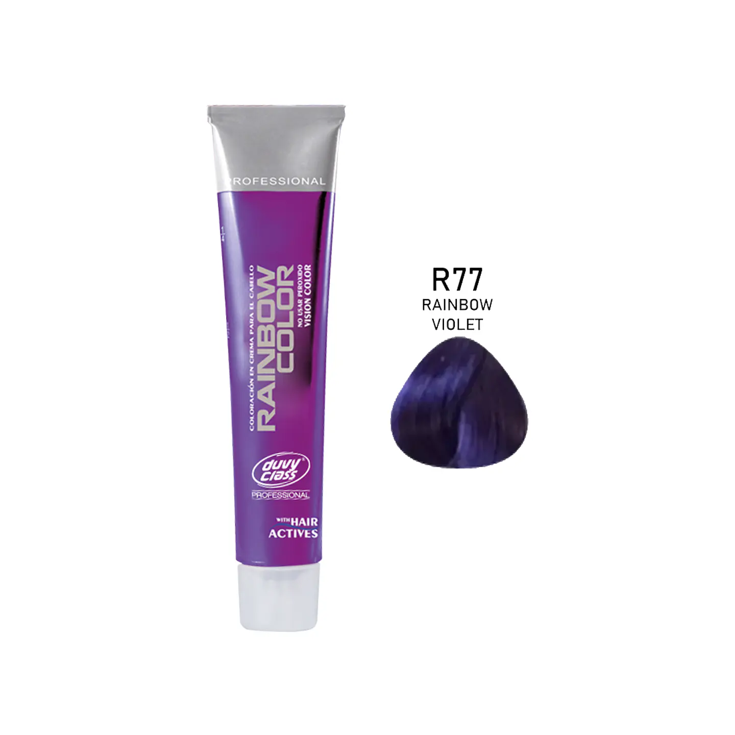 Tinte Permanente Fantasía Larga Duración DUVY CLASS Rainbow Color 60mL 10