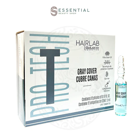 Caja de 12 Ampolletas Cubre Canas SALERM Hairlab 5ml