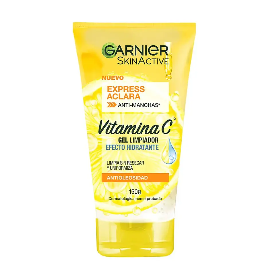 Gel Limpiador Hidratante con Vitamina C GARNIER Express Aclara 150gr 1