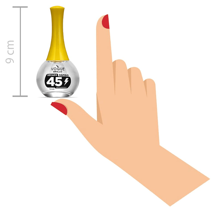 Brillo de Secado Rápido VOGUE 45 Segundos 14ml 4