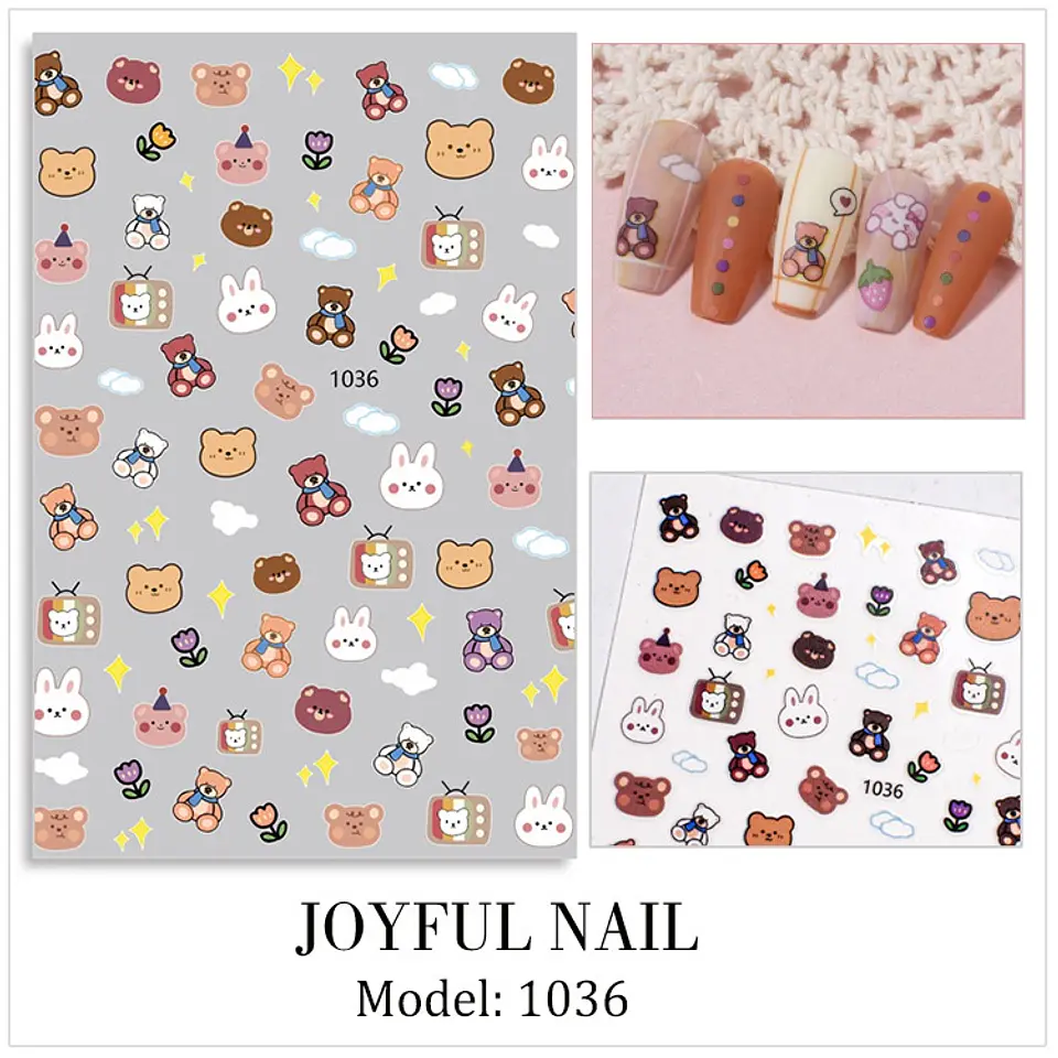 Stickers Cute para Uñas JOYFUL NAIL 2