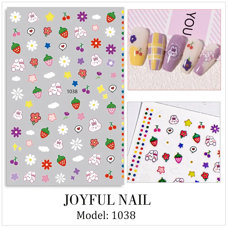 Stickers Cute para Uñas JOYFUL NAIL 4