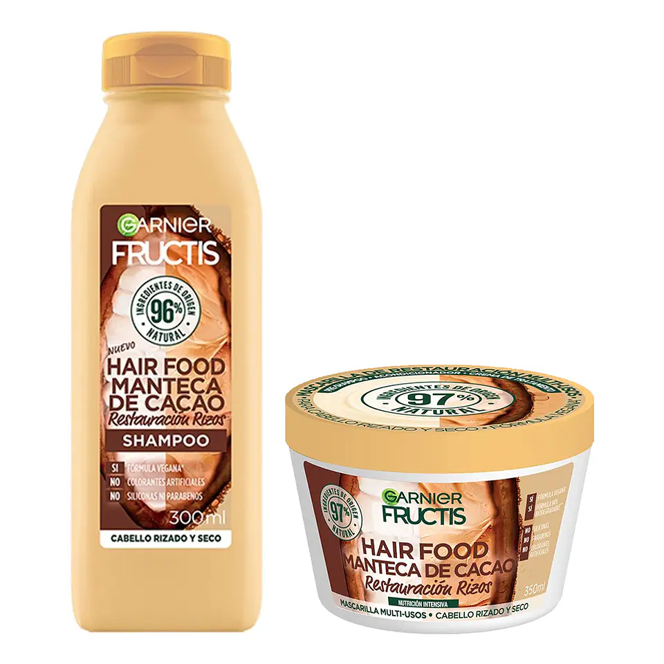 Combo de Nutrición y Reparación Rizos GARNIER Fructis 1