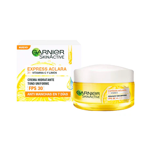 Crema Hidratante Tono Uniforme Express Aclara GARNIER Skin Active 50ml