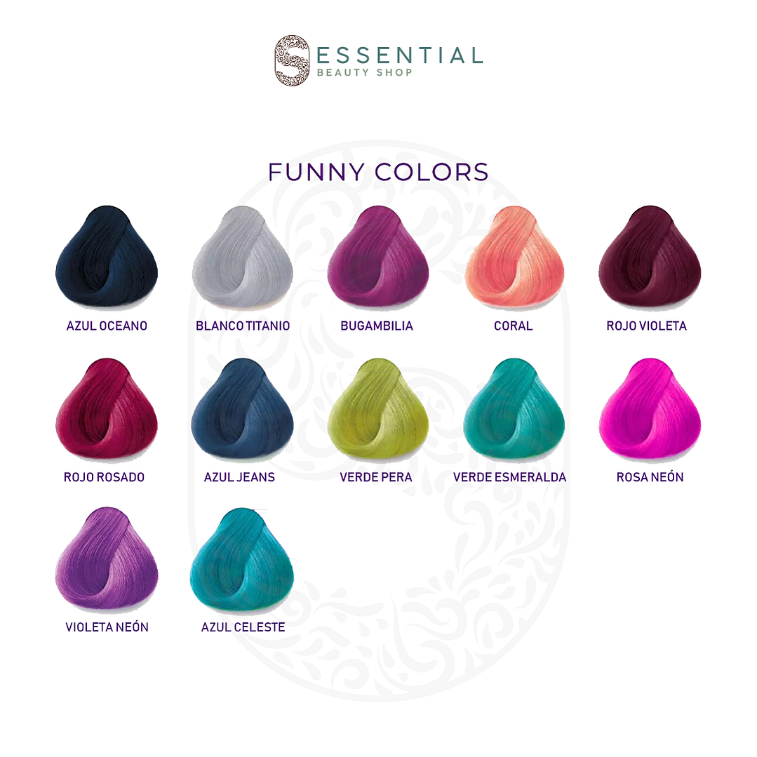 Tinte Semipermanente Fantasía Larga Duración Funny Colors KÜÜL Color System 60ml 2