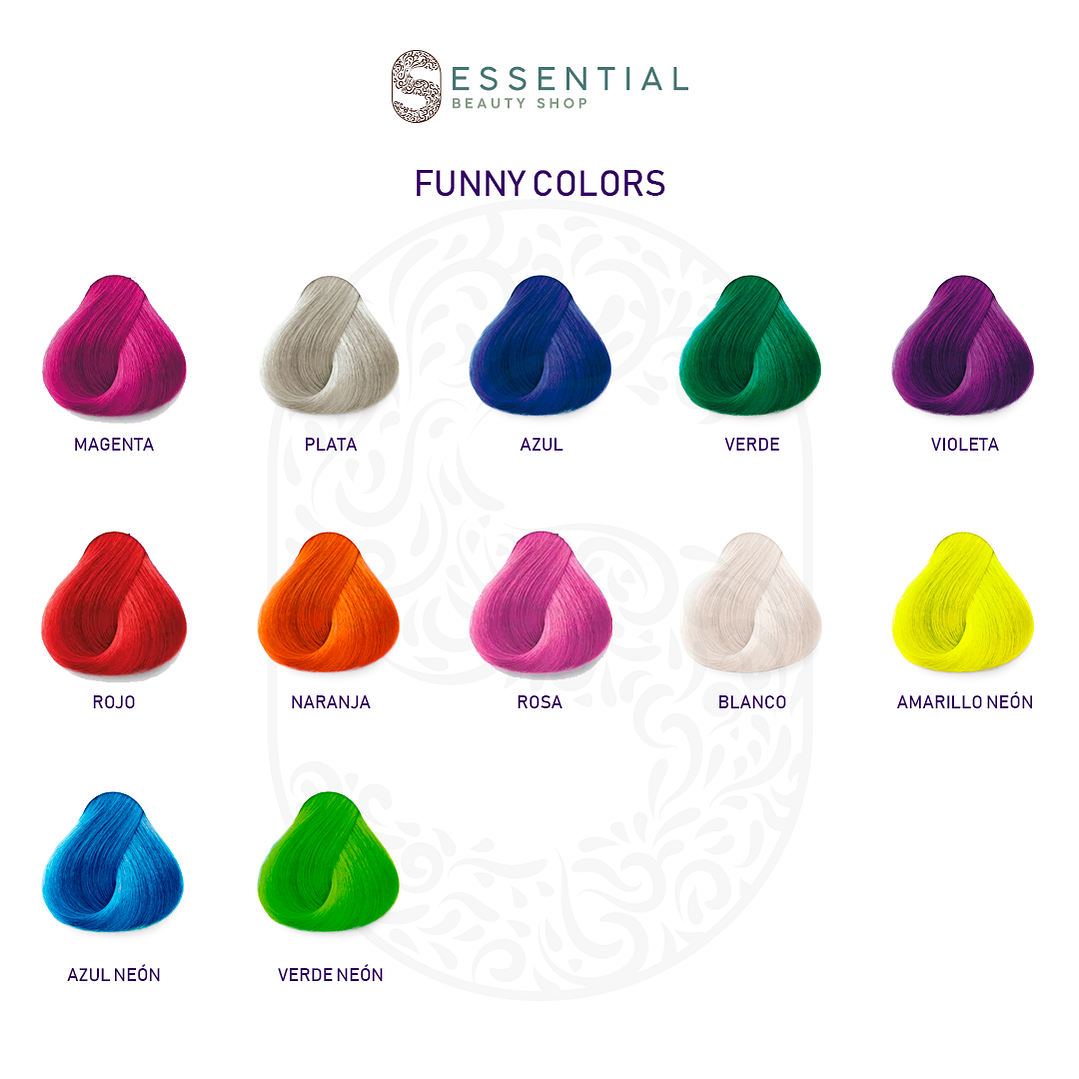 Tinte Semipermanente Fantasía Larga Duración Funny Colors KÜÜL Color System 60ml 3