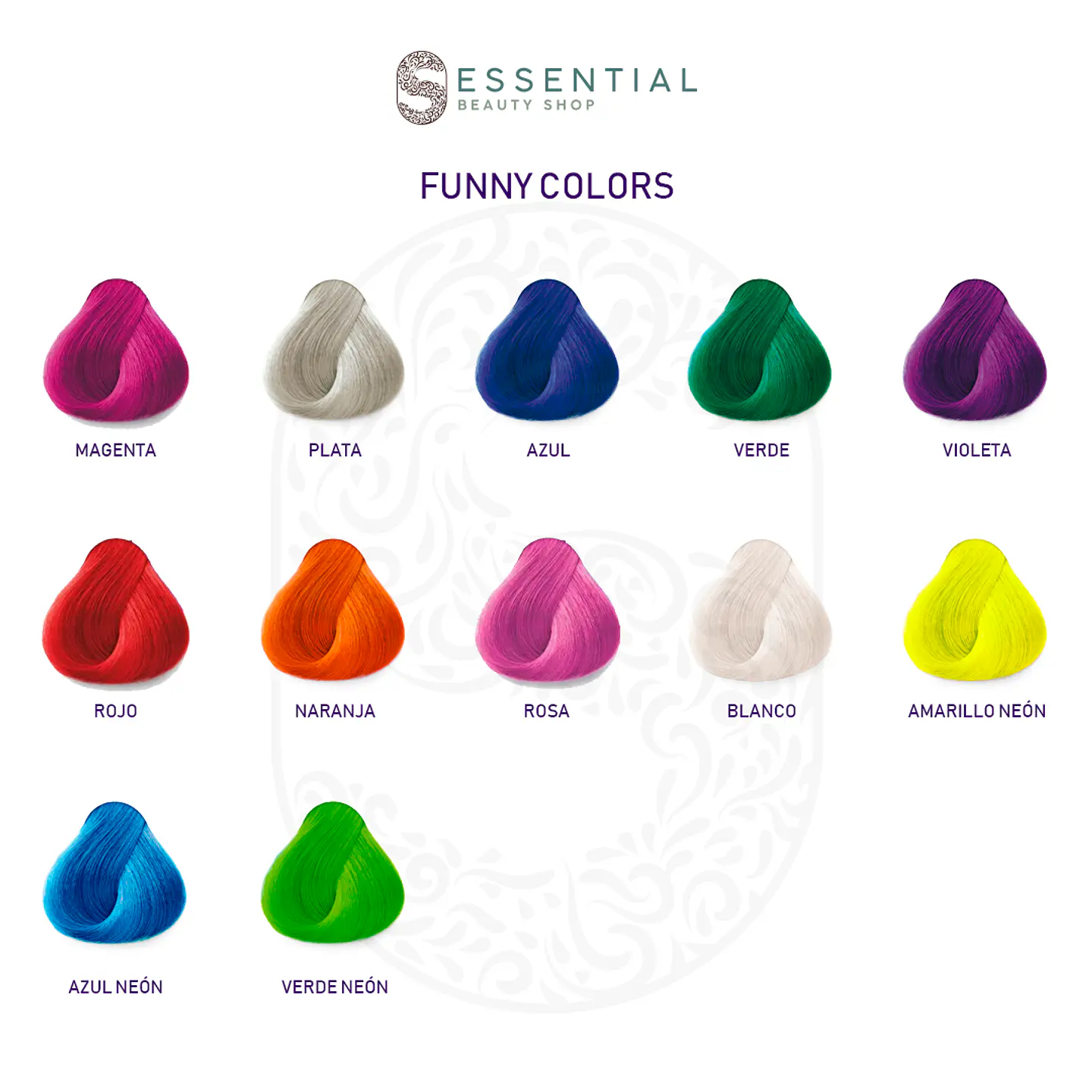 Tinte Semipermanente Fantasía Larga Duración Funny Colors KÜÜL Color System 60ml 3