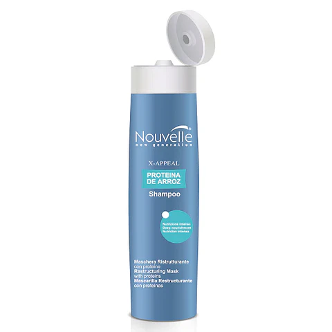 Shampoo Proteína de Arroz NOUVELLE X-Appeal Tarro 300ml