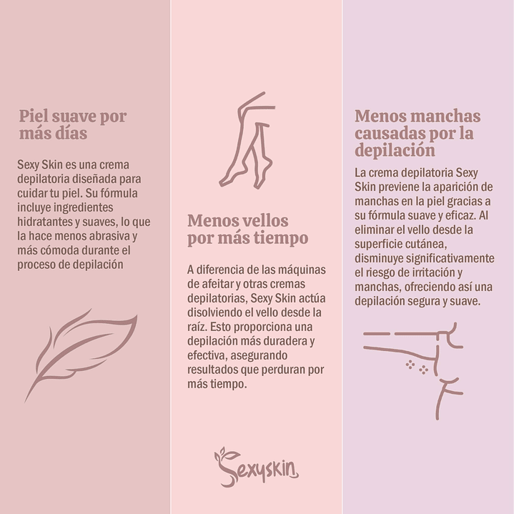 Crema Depilatoria SEXYSKIN 130g 2