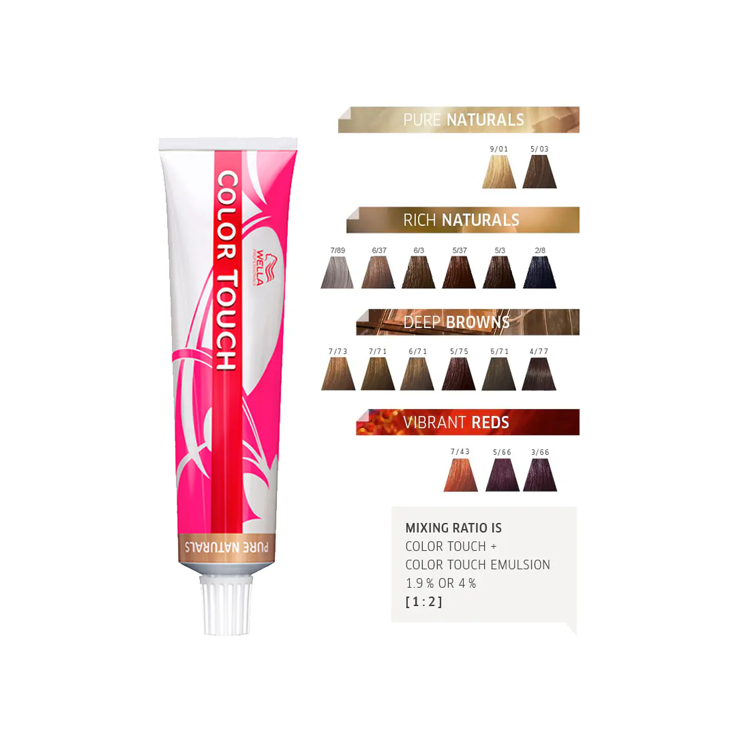 Tinte Semipermanente sin Amoniaco WELLA Color Touch 60ml 2