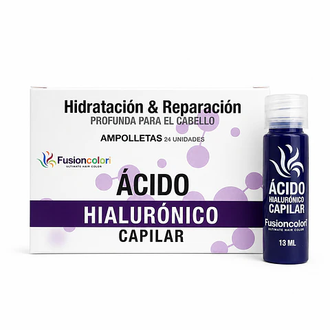 Caja de 24 Ampolletas Ácido Hialurónico FUSIONCOLORI 13ml
