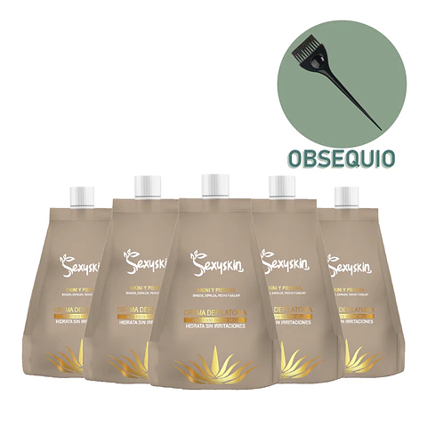 Combo 5 Cremas Depilatorias SEXYSKIN 130g