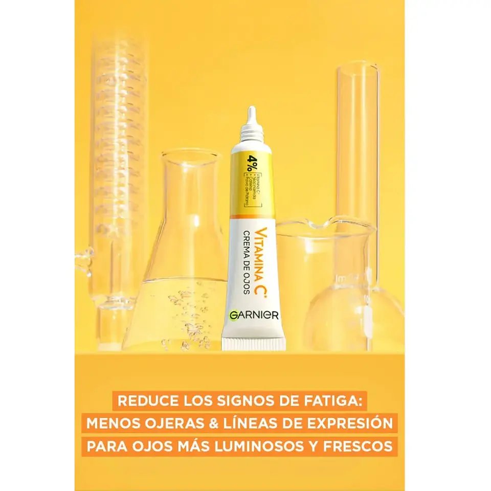 Crema de Ojos Anti-Ojeras Vitamina C GARNIER Express Aclara 15ml 3