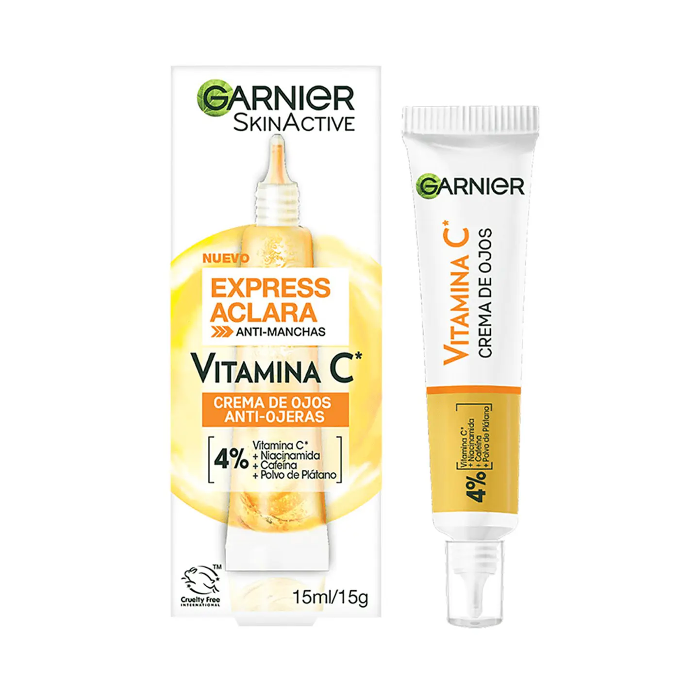 Crema de Ojos Anti-Ojeras Vitamina C GARNIER Express Aclara 15ml 1