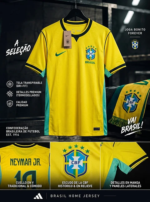 Camiseta Selección Brazil 24/25