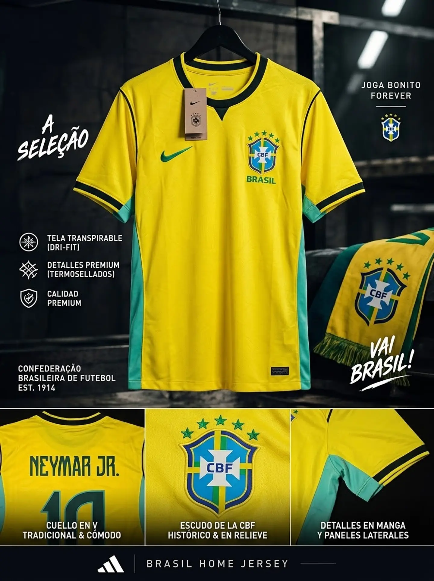 Camiseta Selección Brazil 24/25 1