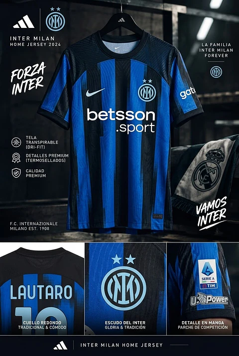 Primera Equipación de Nike para el Inter de Milán