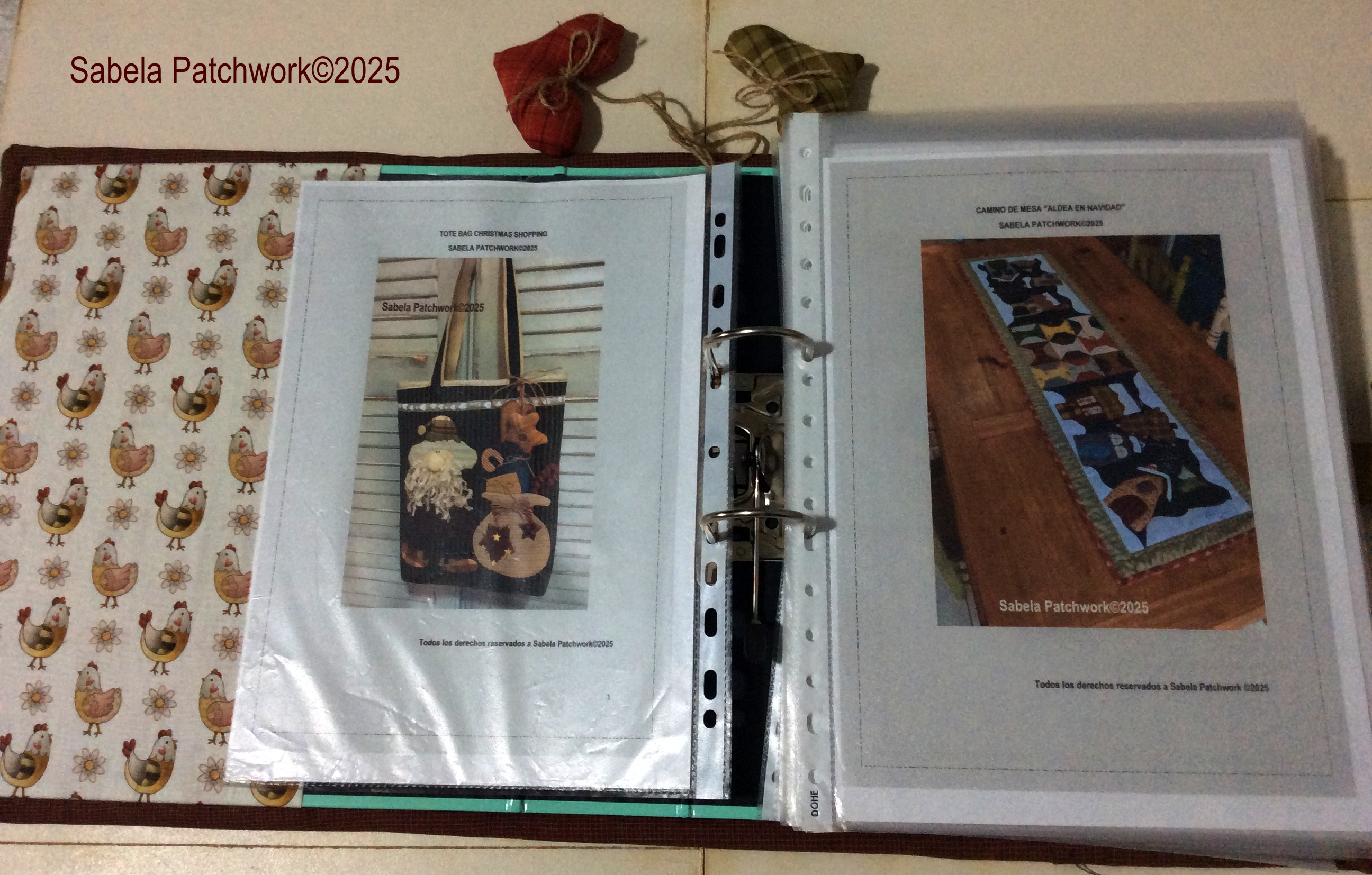 TUTORIAL FUNDA ARCHIVADOR NAVIDAD TRANSFER