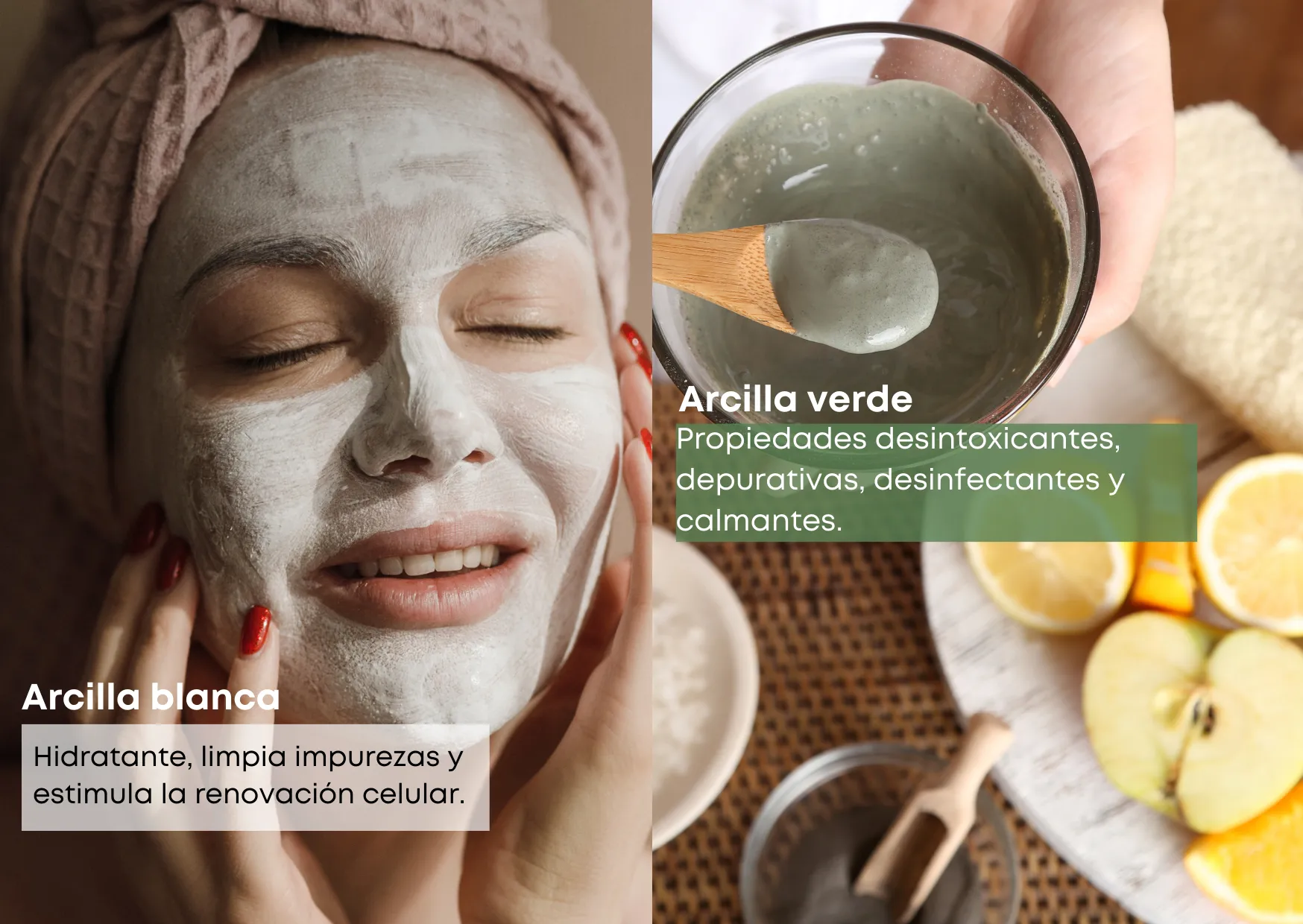 MASCARILLA FACIAL HIDRATANTES Y PURIFICANTES