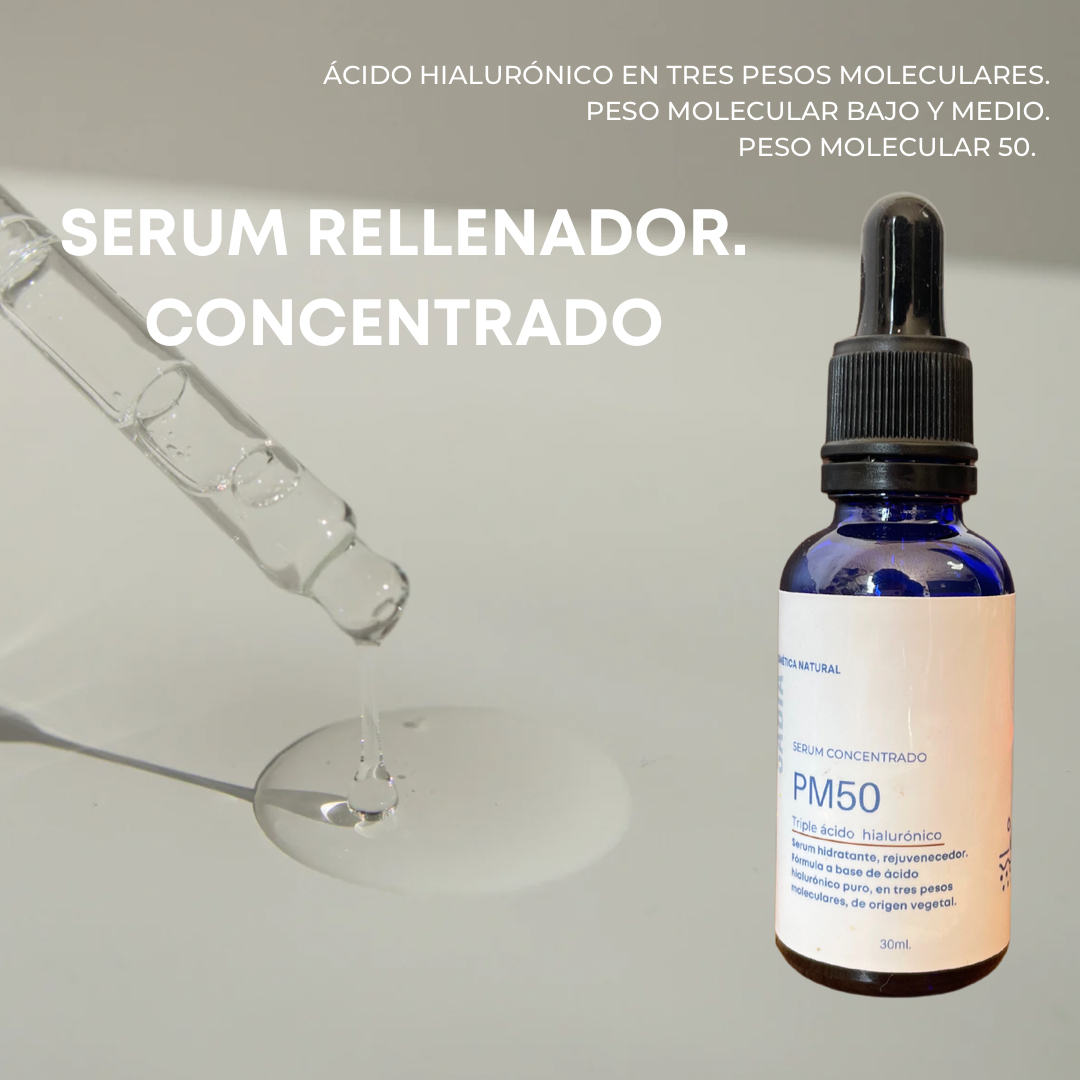 Ácido Hialurónico pm50. Serum rellenador.