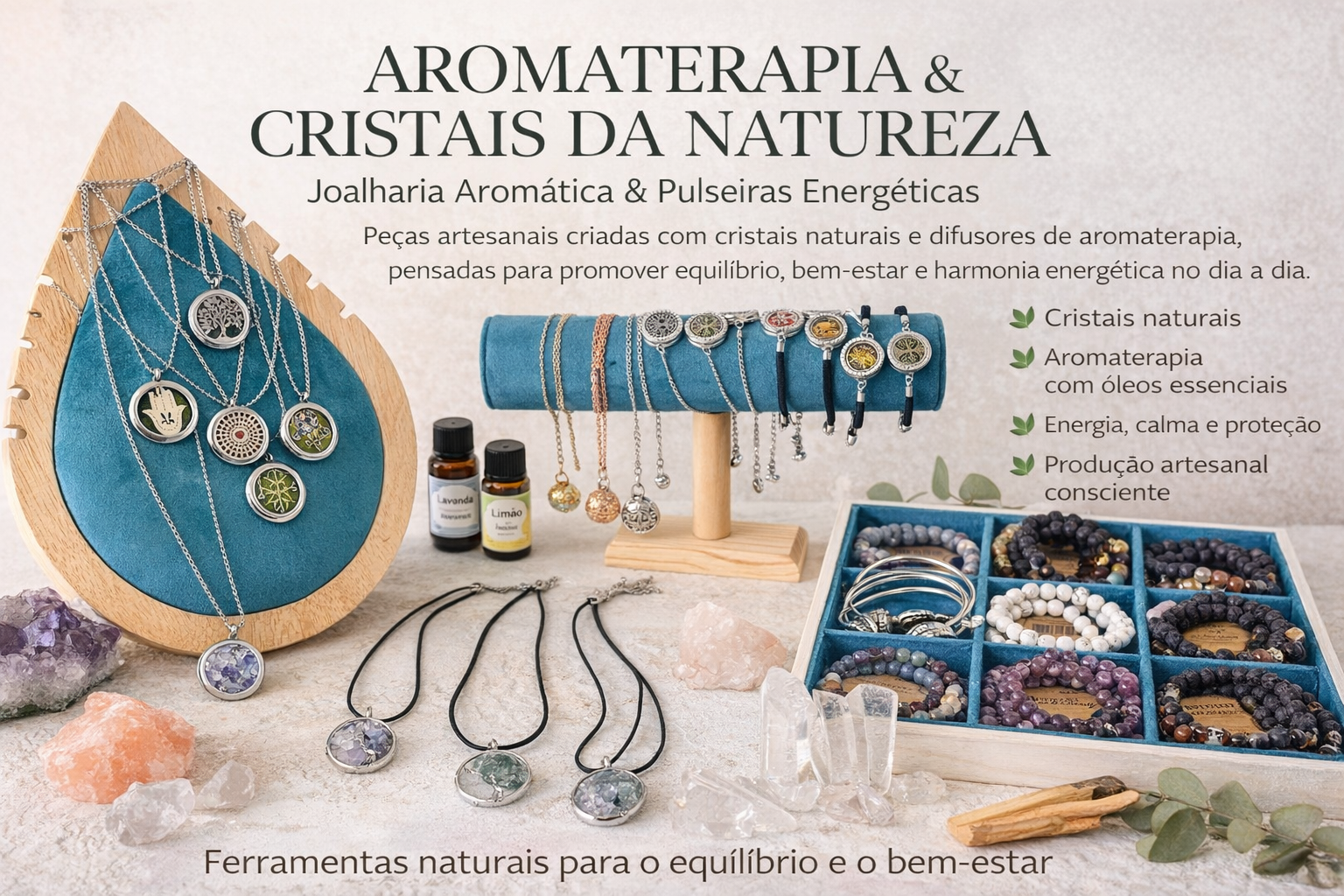 Aromoterapia e Cristais da Natureza