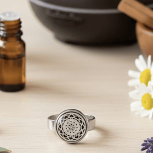 anel regulável de aromoterapia - corações