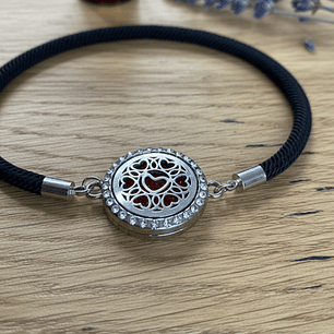pulseira regulável para difusão de óleos - corações