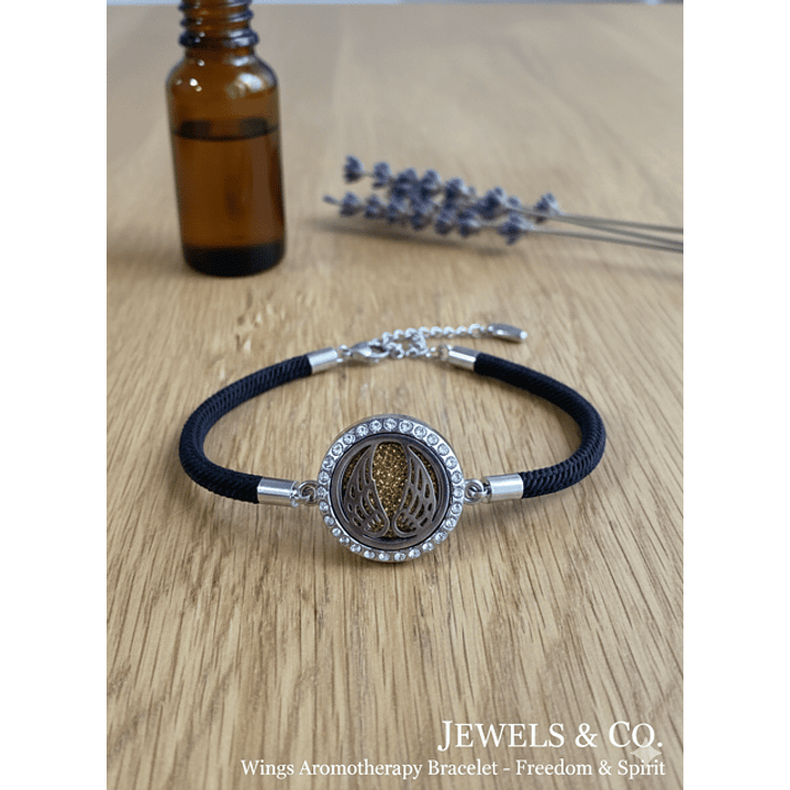 pulseira regulável para difusão de óleos - Asas de Anjo 1
