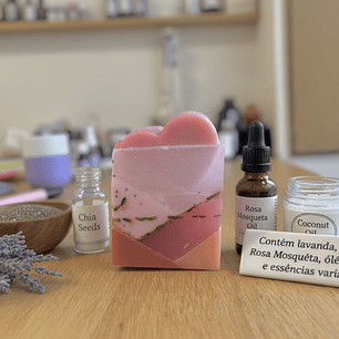 sabonete artesanal Coração Design