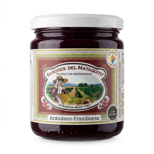 Mermelada de Arándano y Frambuesa 500 grs