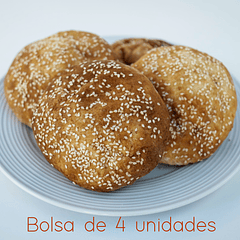 Pan de hamburguesa | 4 unidades