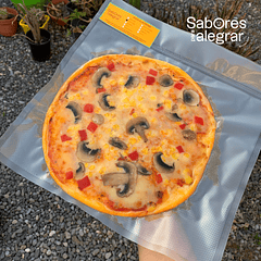 Pizza Vegetariana | Individual y sellada al vacío