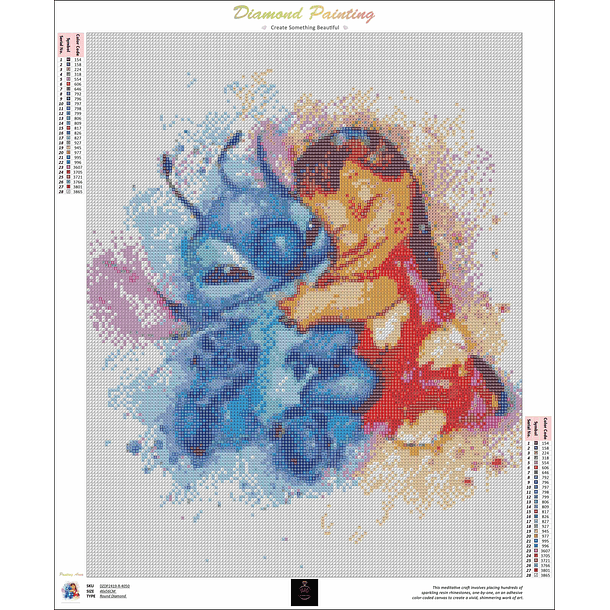 Lilo y Stich  Diamond painting  Disney 