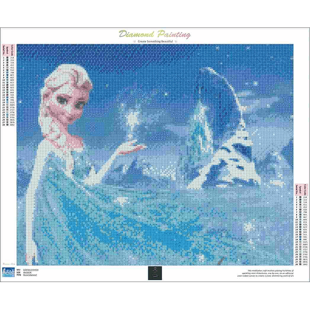 Frozen Elsa Diamond painting  Disney decoración 