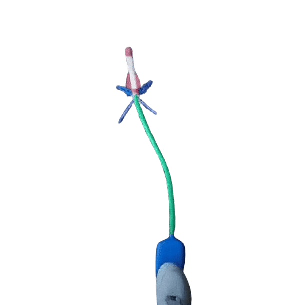  Air Rocket Toy - Lanzador de cohetes LED para niños, písalo y lanza la luz, impulsado por aire, cohetes con punta de espuma  4