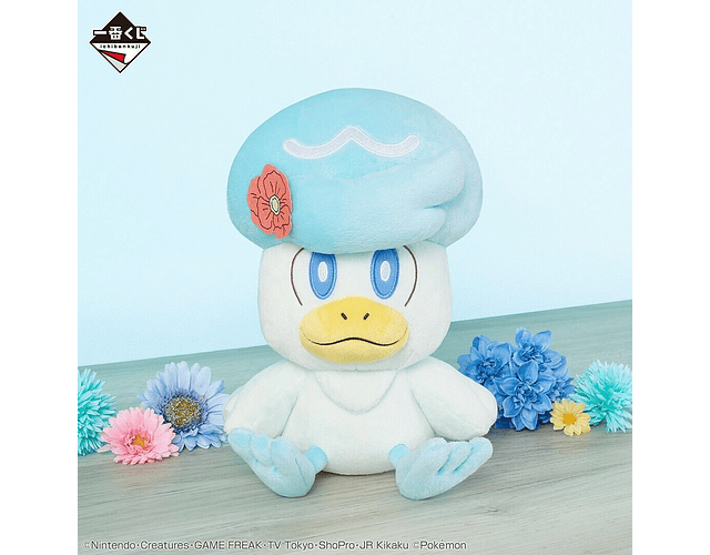 Peluche Ichiban Kuji Pokémon Blooming Days premio A Quaxly