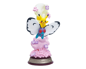 Figura Pokémon Re-Ment Swing Vignette Collection - Pikachu y Butterfree