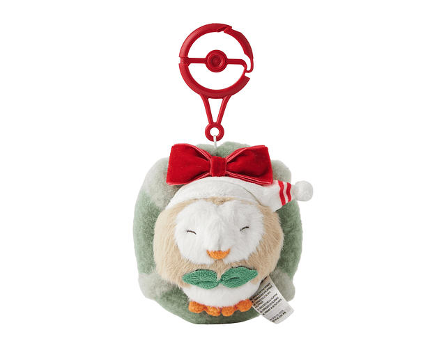 Llavero peluche Rowlet Navidad Holiday blessing 2025