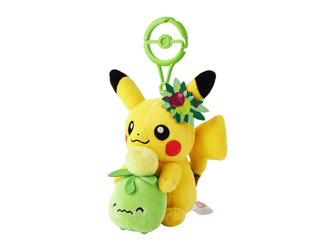 Llavero peluche Pikachu & Smoliv Pokémon Center Kagawa