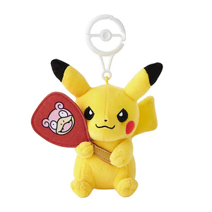 Llavero peluche Pikachu Slowpoke Fan Pokémon Center Kagawa