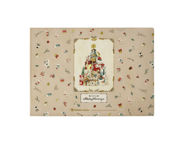 Carpeta A4 Pokémon Navidad Holiday Blessings 2025